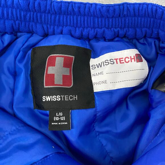SWISSTECH‎ Snowboard Ski Pants Blue Youth Kids L (10-12) Adjustable Waist - Picture 5 of 11